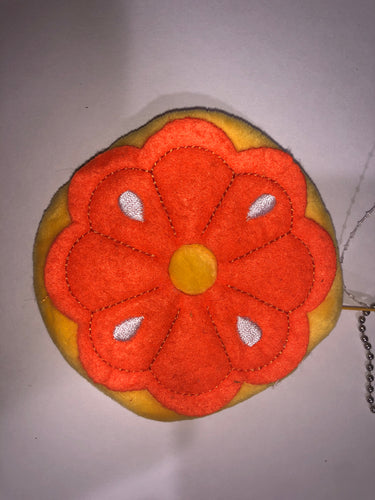 Orange coin purse