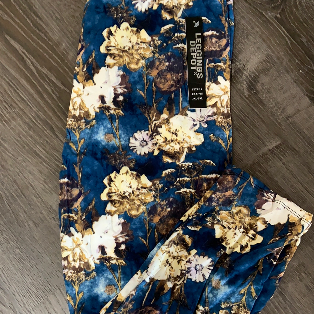 092 Extra plus floral navy back