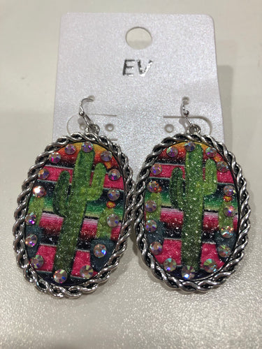 Earrings cactus 458