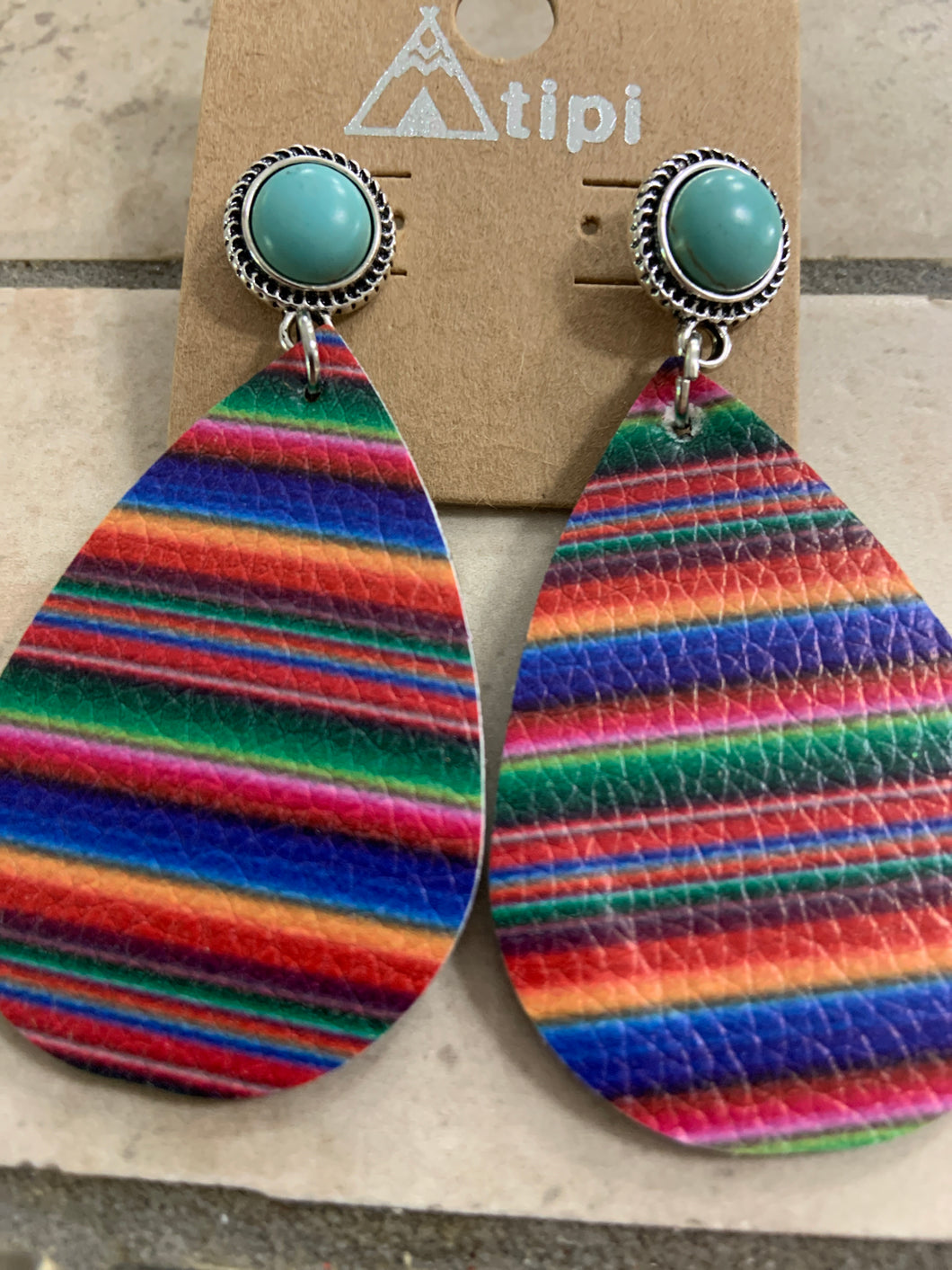 Sarape earring With turquoise