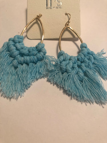 Earrings sky blue