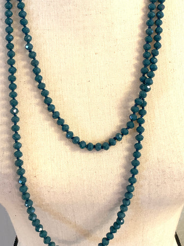 Slate blue beads