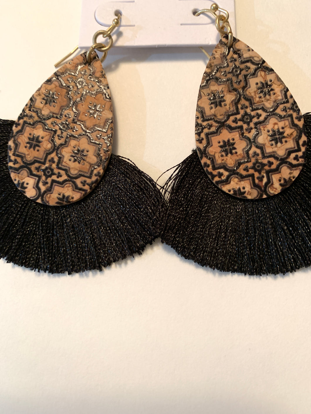 Necklace tassel black 191