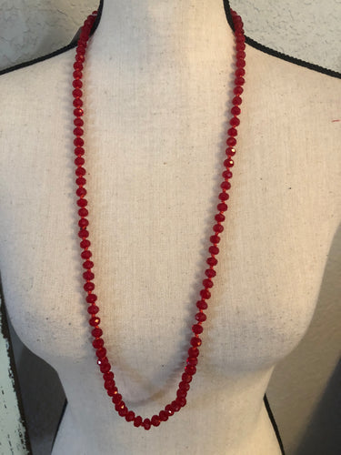Shorty red beads 36133