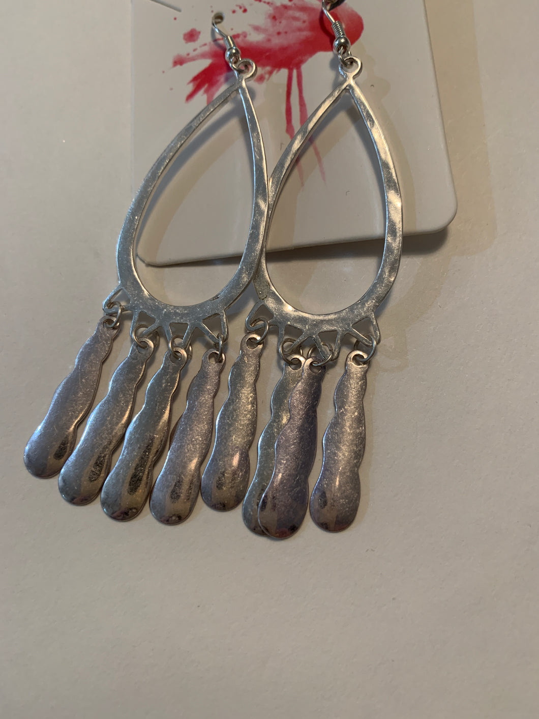 Earrings silver tone