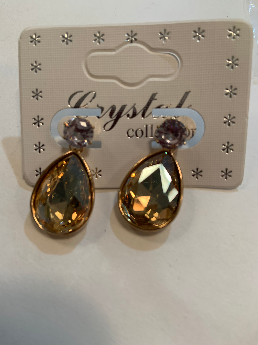 Smoky glass earrings