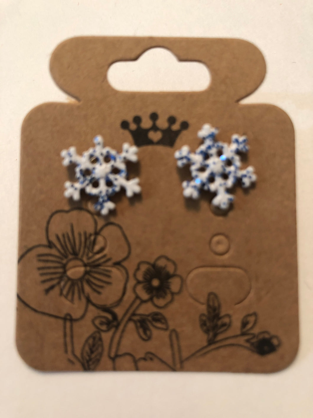 Earrings snowflake