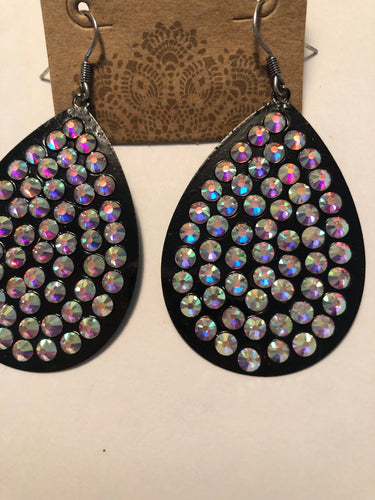 Earrings teardrop bling
