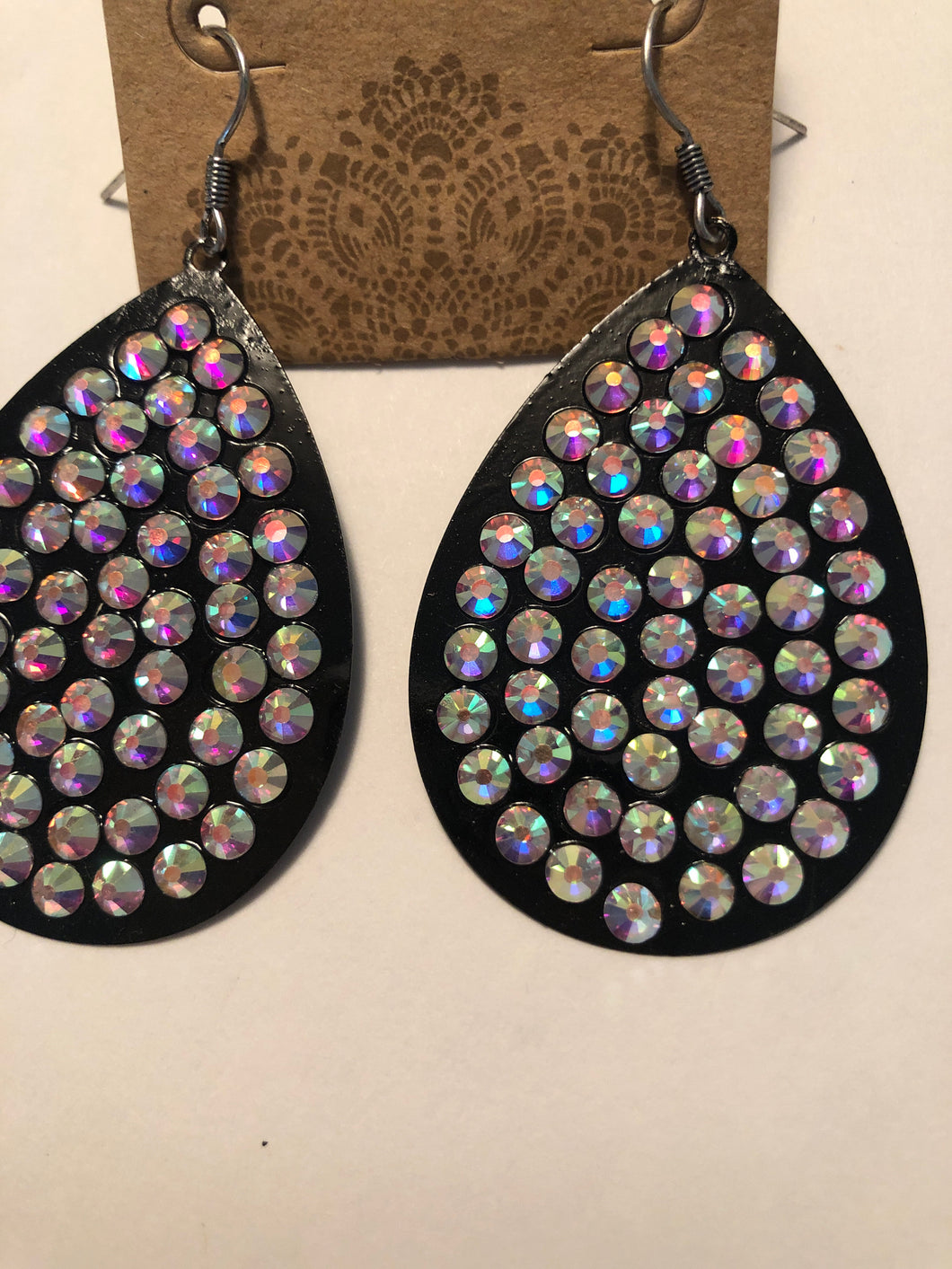 Earrings teardrop bling