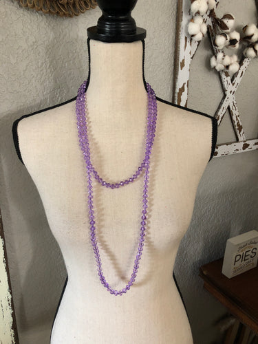 Lucent purple beads