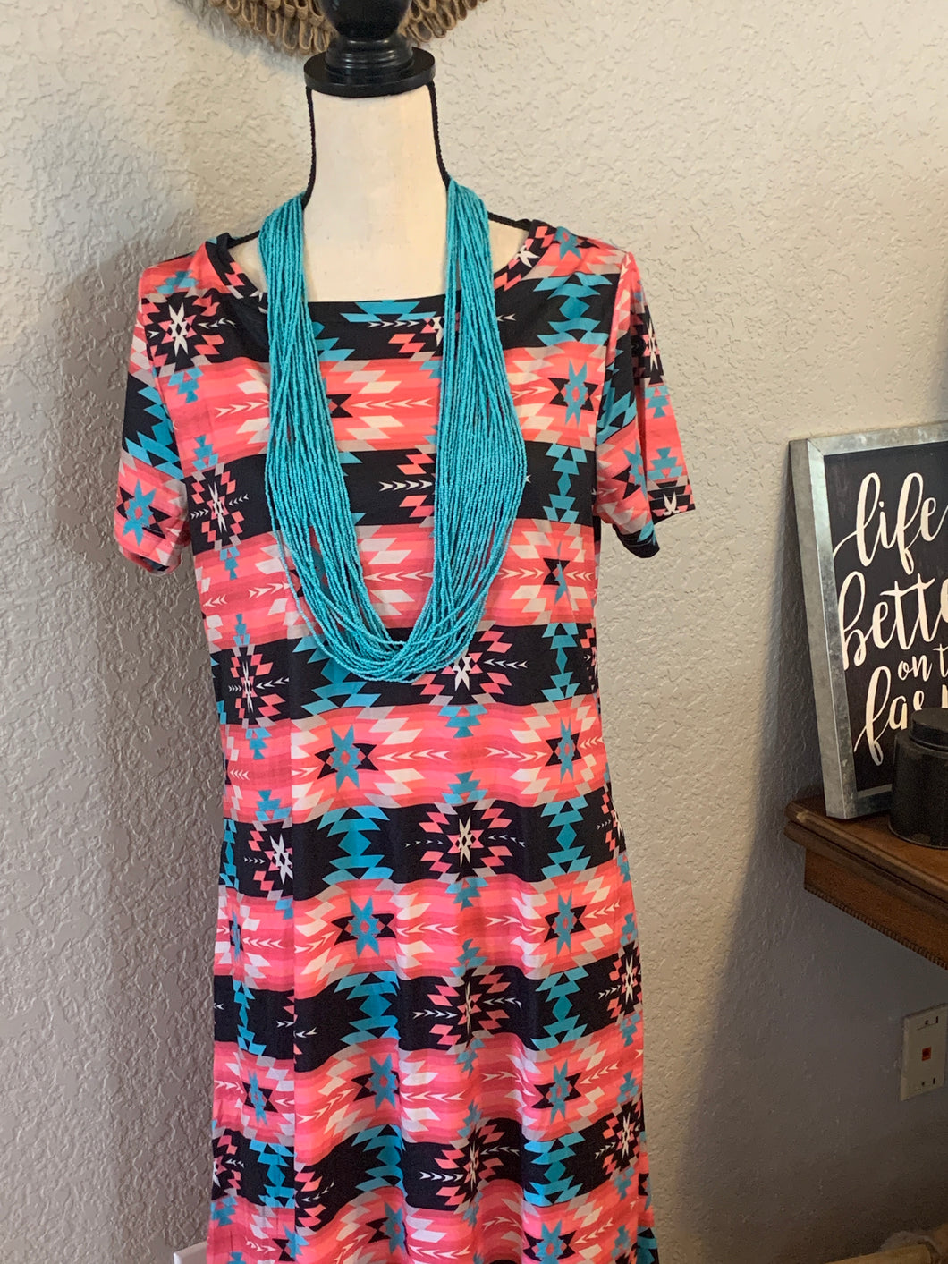 Crazy train hi lo maxi dress