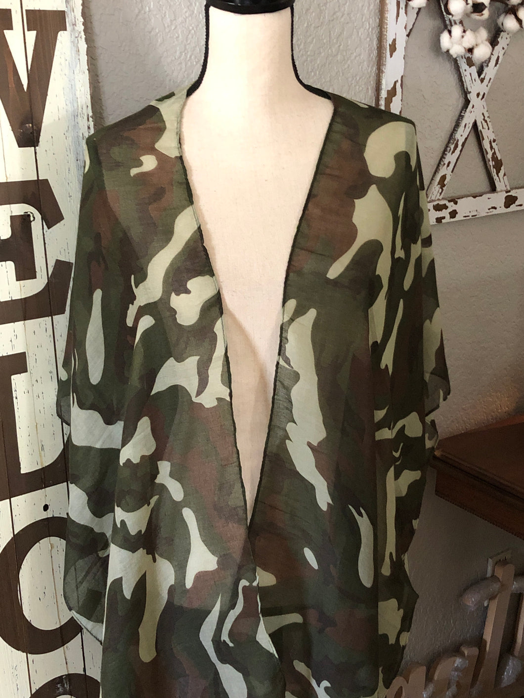 Camo kimono