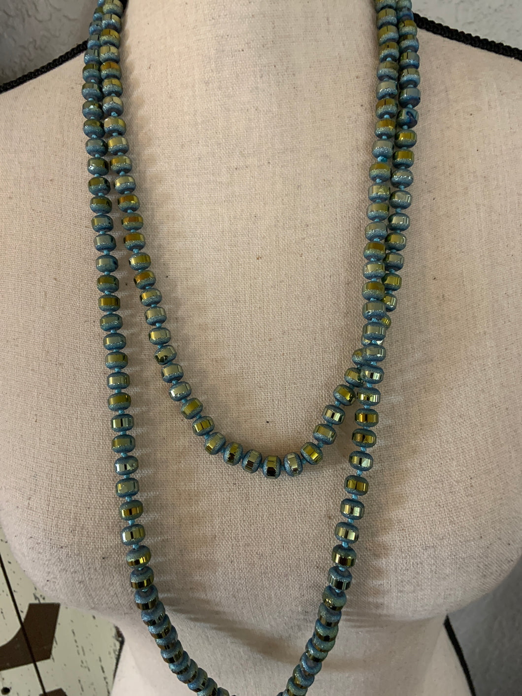 Oil slick mustered candy beads