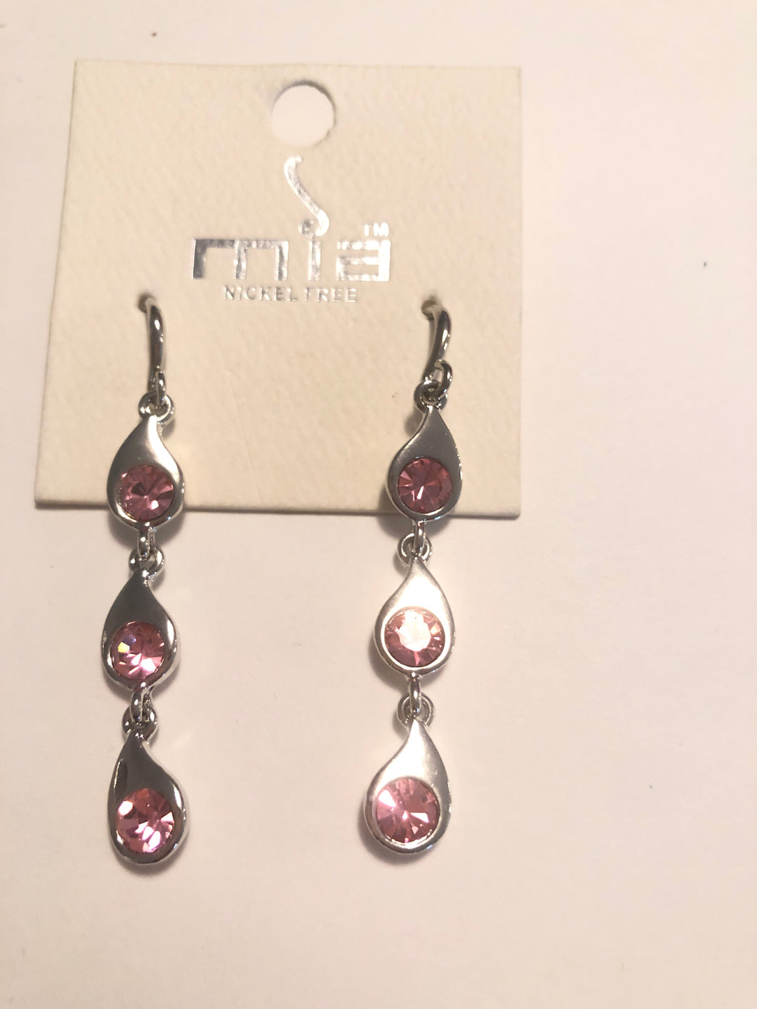 Earrings bangle pink