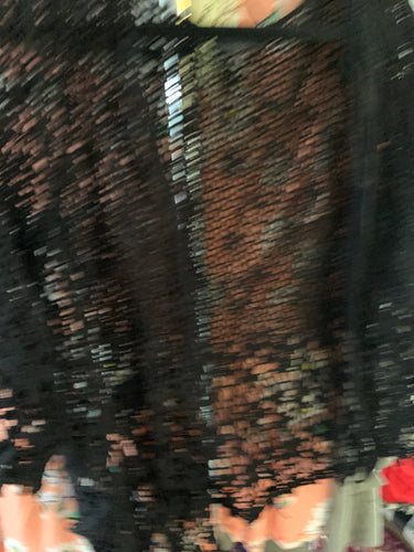 Black lace kimono small