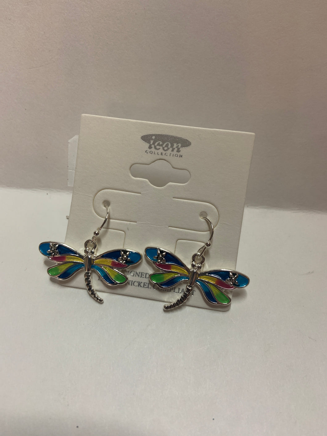 Dragon fly earrings Multicolor