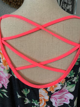 Load image into Gallery viewer, Dress charcoal background floral